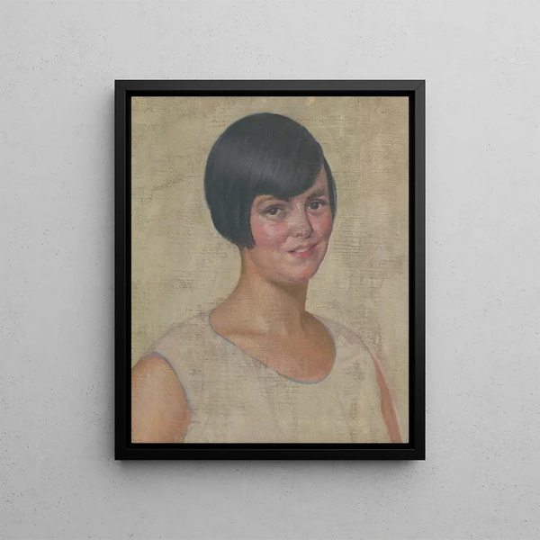 Portret kobiety - Ivan Rabuzin — oprawiony obraz na ścianie