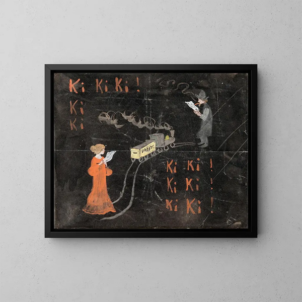 Ki Ki Ki - Ivar Arosenius — oprawiony obraz na ścianie