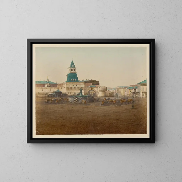 Place à Moscou - J Daziaro — oprawiony obraz na ścianie