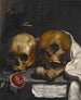 Martwa natura vanitas - J. Falk — widok dzieła