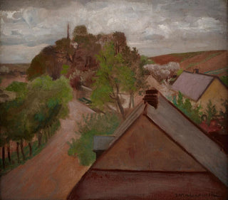 pejzaż wiejski z drogą - Jacek Malczewski — widok dzieła