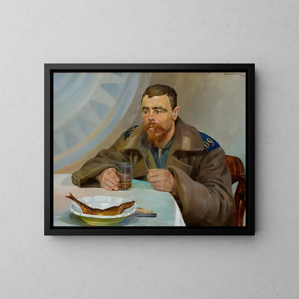 Exil, prawa sekcja triptyku - Jacek Malczewski — oprawiony obraz na ścianie