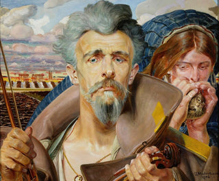Centralna sekcja muzyki z tryptyku - Jacek Malczewski — widok dzieła