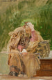 Stary mężczyzna przy studni - Jacek Malczewski — widok dzieła