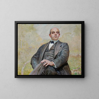 portretu Edwarda Maurizio - Jacek Malczewski — oprawiony obraz na ścianie