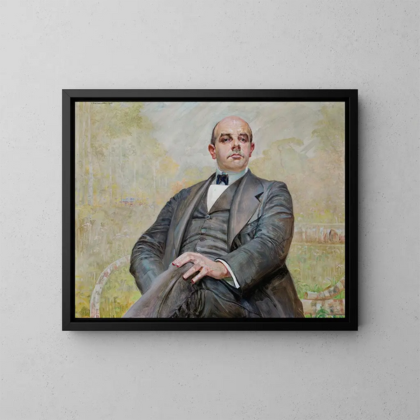 portretu Edwarda Maurizio - Jacek Malczewski — oprawiony obraz na ścianie