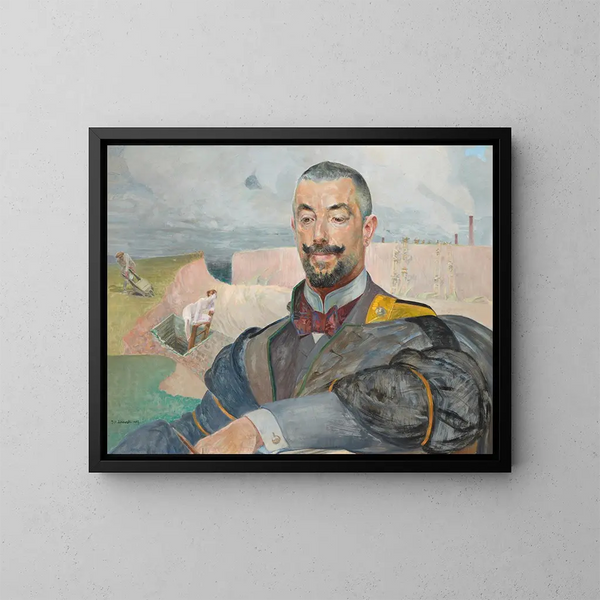 portret Erazma Barcz - Jacek Malczewski — oprawiony obraz na ścianie