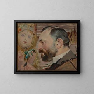Portret Feliksa Jasieskiego - Jacek Malczewski — oprawiony obraz na ścianie