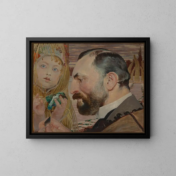Portret Feliksa Jasieskiego - Jacek Malczewski — oprawiony obraz na ścianie