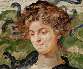 Portret Heleny Sulimy, aktorki w Gorgonę - Jacek Malczewski — widok dzieła