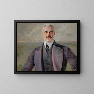 Portret J. Armowicz - Jacek Malczewski — oprawiony obraz na ścianie