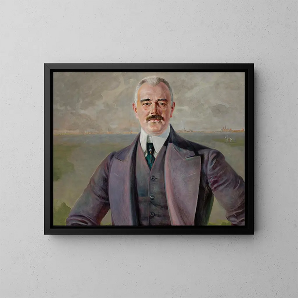 Portret J. Armowicz - Jacek Malczewski — oprawiony obraz na ścianie