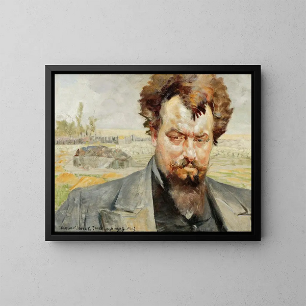portret Jana Kasprowicza - Jacek Malczewski — oprawiony obraz na ścianie