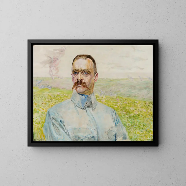 Portret brygadiera Józefa Piłsudskiego - Jacek Malczewski — oprawiony obraz na ścianie