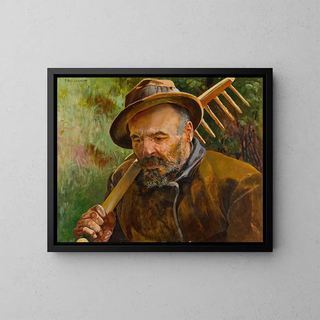 Powrót na pola - Jacek Malczewski — oprawiony obraz na ścianie