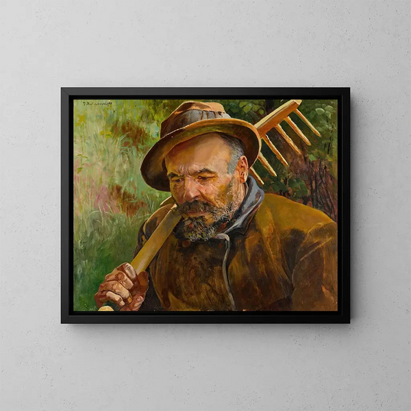 Powrót na pola - Jacek Malczewski — oprawiony obraz na ścianie