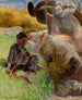 Un berger et une harpie - Jacek Malczewski — widok dzieła