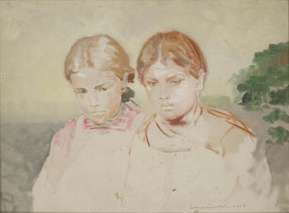 Dwie dziewczyny - Jacek Malczewski — widok dzieła