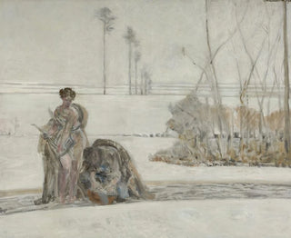 pejzaż zimowy - Jacek Malczewski — widok dzieła