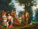Święty Jan Chrzciciel głoszący kazanie - Jacob Andries Beschey — widok dzieła