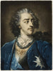 Portret Ludwika XV - Jacob Christoph Le Blon — widok dzieła