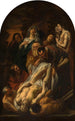 La Mise au tombeau du Christ - Jacob Jordaens — widok dzieła