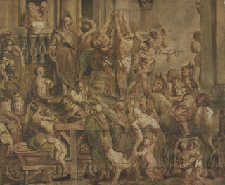 Flagellation des coupables - Jacob Jordaens — widok dzieła