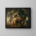 Ucieczka Świętej Rodziny do Egiptu - Jacob Jordaens — oprawiony obraz na ścianie