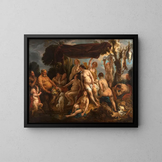 Le repos de Diane - Jacob Jordaens — oprawiony obraz na ścianie