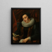 Portret kobiety - Jacob Jordaens — oprawiony obraz na ścianie