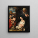 L'Adoration des bergers - Jacob Jordaens — oprawiony obraz na ścianie