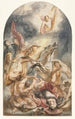La Conversion de Saul avec le Christ et la croix - Jacob Jordaens — widok dzieła
