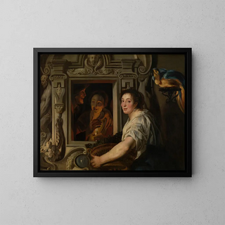 Le Vendeur de fruits - Jacob Jordaens — oprawiony obraz na ścianie