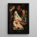 Rodzina Święta z pasterzami - Jacob Jordaens — oprawiony obraz na ścianie