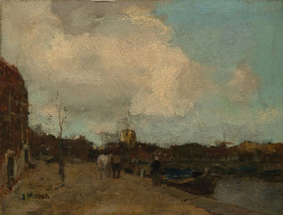 Bord du canal - Jacob Maris — widok dzieła