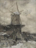 Un moulin en hiver - Jacob Maris — widok dzieła