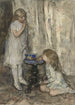 dwóch dziewcząt dmuchających bańki - Jacob Maris — widok dzieła