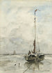 Visserspink na plaży - Jacob Maris — widok dzieła