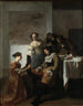 L'officier endormi - Jacob Ochtervelt — widok dzieła
