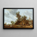 La halte à l'auberge - Jacob Salomonsz van Ruysdael — oprawiony obraz na ścianie