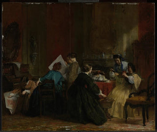 Jacob Spoel - Group of Women Looking at Stereoscope Photographs.webp