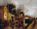 Kanał z mostem - Jacob van Ruisdael — widok dzieła