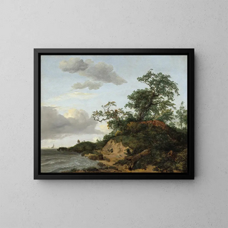Pustynie nad brzegiem morza - Jacob van Ruisdael — oprawiony obraz na ścianie