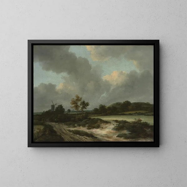 Pole pszenicy - Jacob van Ruisdael — oprawiony obraz na ścianie