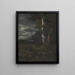 pejzaż z sceną polowania - Jacob van Ruisdael — oprawiony obraz na ścianie