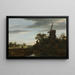 pejzaż z wiatrakiem - Jacob van Ruisdael — oprawiony obraz na ścianie