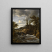 Kaskady w Norwegii - Jacob van Ruisdael — oprawiony obraz na ścianie