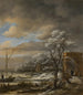 pejzażu zimowego - Jacob van Ruisdael — widok dzieła