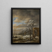 pejzażu zimowego - Jacob van Ruisdael — oprawiony obraz na ścianie