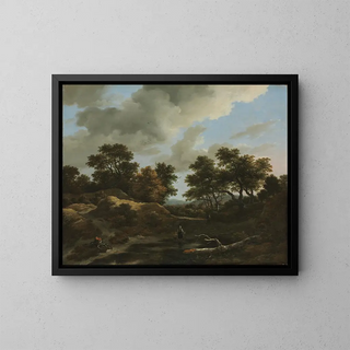 Jacob van Ruisdael - Wooded and Hilly Landscape.webp